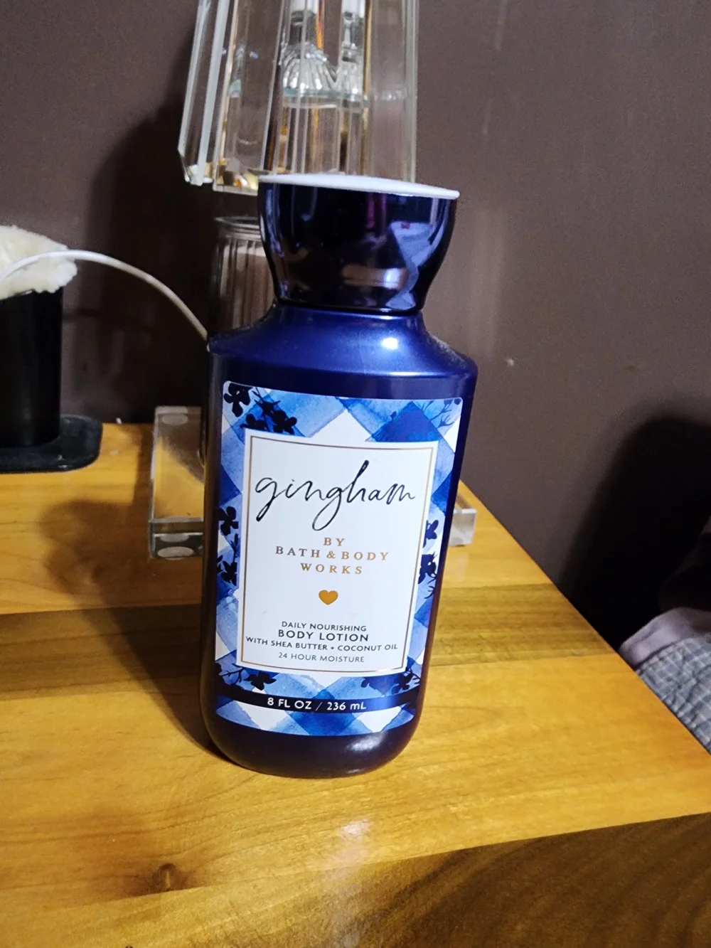 Bath & Body Works Gingham Daily Nourishing Body Lotion — Blue